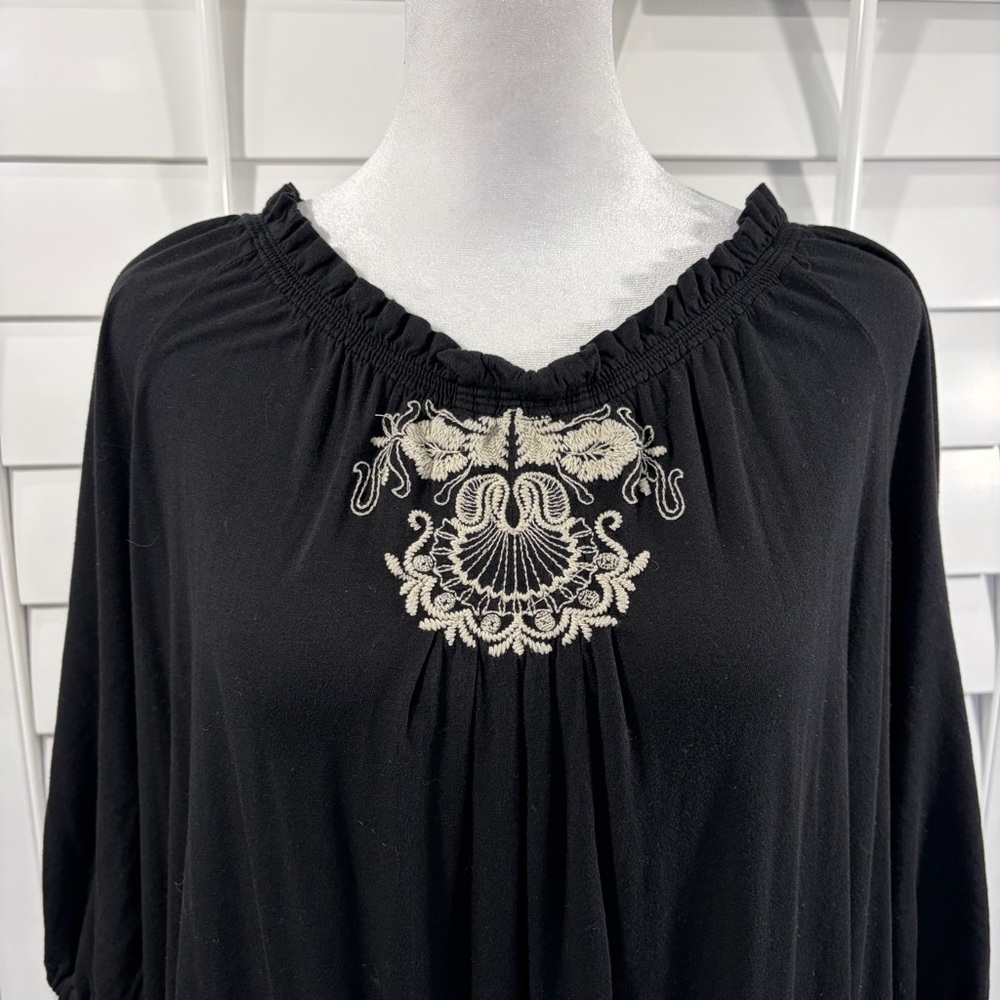 Johnny Was Off-shoulder Embroidered Dress with flaw